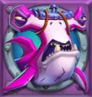 Purple Shark high-value symbol paying 6x the bet for five matching positions